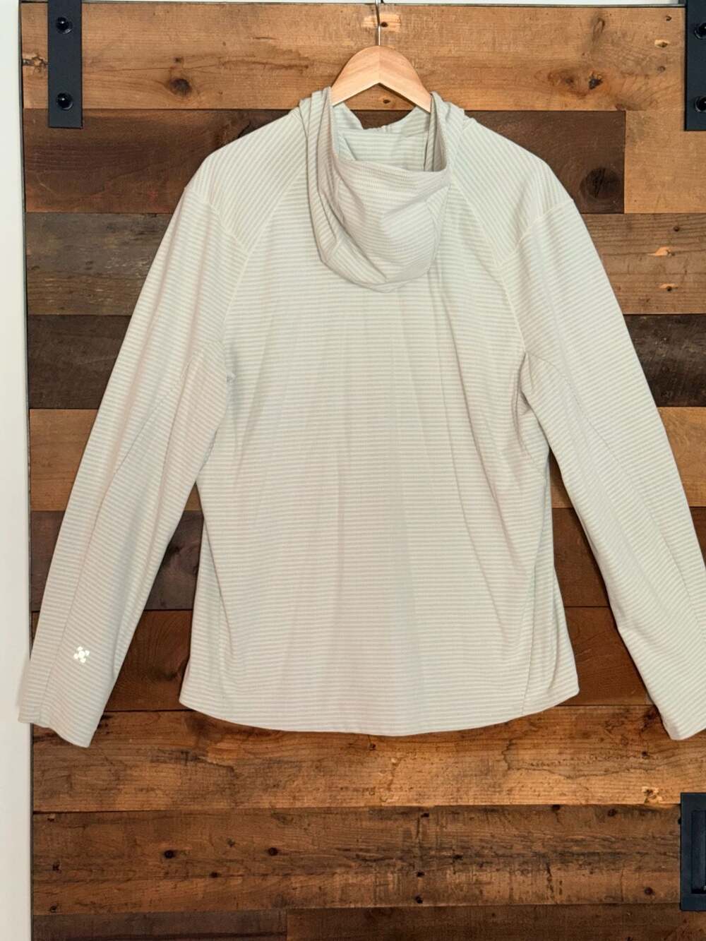 Lululemon Metal Vent Tech Full Zip Hoodie Stripe Mesh 0571 Large - Picture 2 of 8